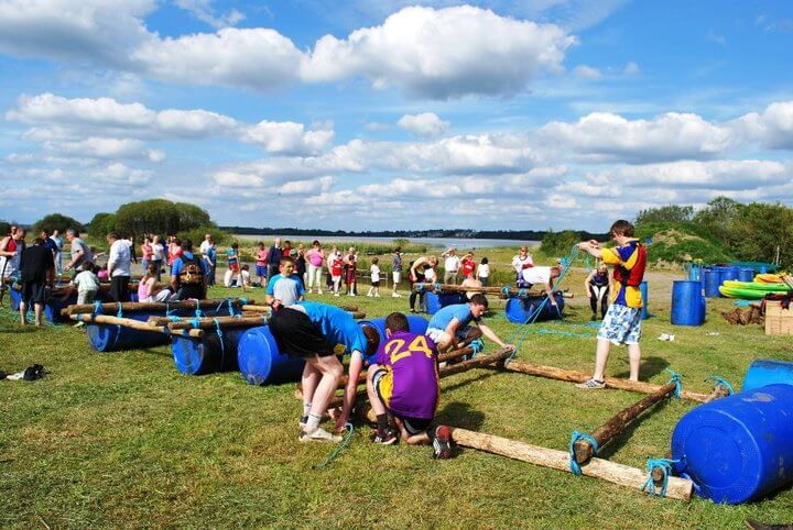 Team work - Raft building - Shannon River Adventure - Rooskey Co. Roscommon