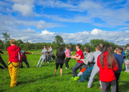 We welcome groups of all kinds here at Shannon River Adventure including Corporate, Sports, Youth groups, Groups with Special Needs, Girl Guides, Scouts, Hens & Stags - we’ll ensure you have a terrific day out!

<img class="alignnone wp-image-2285 size-thumbnail" src="https://shannonriveradventure.com/wp-content/uploads/2021/02/Camping_journey-150x150.jpg" alt="" width="150" height="150" /> <img class="alignnone wp-image-2277 size-thumbnail" src="https://shannonriveradventure.com/wp-content/uploads/2021/02/Kayaking_camps-150x150.jpg" alt="" width="150" height="150" /> <img class="alignnone wp-image-2281 size-thumbnail" src="https://shannonriveradventure.com/wp-content/uploads/2021/02/Mudslide_camps-150x150.jpg" alt="" width="150" height="150" /> <img class="alignnone wp-image-2500 size-thumbnail" src="https://shannonriveradventure.com/wp-content/uploads/2020/12/Climbing-wall_festival3-150x150.jpg" alt="Climbing wall" width="150" height="150" />
<h5><strong>A fantastic adventure experience in a safe, inclusive and stimulating environment</strong></h5>
<blockquote><em>“We brought a squad of Under-12 girls to Shannon River Adventure for a day trip. Everyone came home very, very happy — girls and coaches. Great team- and confidence-building. The instructors were very accommodating, friendly and excellent with the girls. Would highly recommend. 50 girls in group; great facilities, beautiful setting." </em>

<span style="text-align: right;">- Pat Connolly</span></blockquote>
Whether it's just for a fun day out or team building and challenge, packages can be built to suit your group's requirements.

There is a half day or full day option with prices starting at €35.00pp for youths and adult prices start at €43.00 for a half day.
<ul>
 	<li><strong>2½ hour Multi Activity trip</strong> <strong>- </strong>3 activities (3 Water; 2 Water & 1 Land; 2 Land & 1 Water)</li>
 	<li><strong>Full Day Multi Activity trip - </strong>up to 8 activities (suitable for schools, youth groups and team building)</li>
</ul>
Group rates apply to 10 participants or more and the minimum number is 25 pax for the lower group rates.

<strong><em><img class="alignnone wp-image-3516 " src="https://shannonriveradventure.com/wp-content/uploads/2023/06/Group-Prices_final-2024-1.png" alt="" width="693" height="636" /></em></strong>

If you have a group of less than 10 you can make a booking on our online booking page using the book now link at the end of the page.

<strong>Activities include some or all of:<img class="alignright wp-image-2512 size-medium" src="https://shannonriveradventure.com/wp-content/uploads/2021/02/Sports-group-pic-300x200.jpg" alt="" width="300" height="200" /></strong>
<ul>
 	<li><a href="https://shannonriveradventure.com/activity/climbing-wall">Climbing Wall</a></li>
 	<li><a href="https://shannonriveradventure.com/activity/archery">Archery</a></li>
 	<li><a href="https://shannonriveradventure.com/activity/mudslide">Mudslide</a></li>
 	<li><a href="https://shannonriveradventure.com/activity/kayaking">Kayaking</a></li>
 	<li><a href="https://shannonriveradventure.com/activity/pier-jumping">Pier Jumping</a></li>
 	<li>Dynamic team challenges including: Fun assault course, 4-way tug of war & more . . .</li>
</ul>
<strong>Café onsite
</strong>