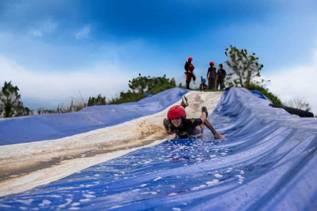 mud slide action at shannon river adventure