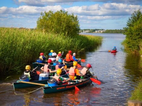 Canoeing to the island