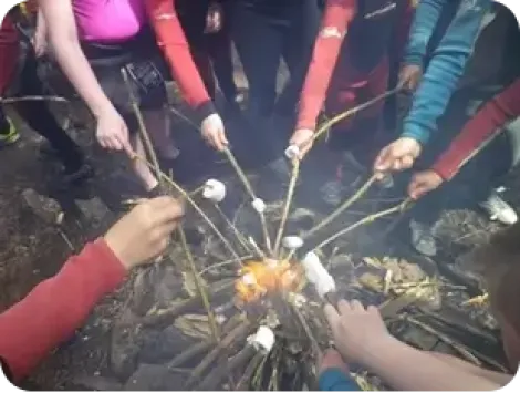 Roasting marshmallows