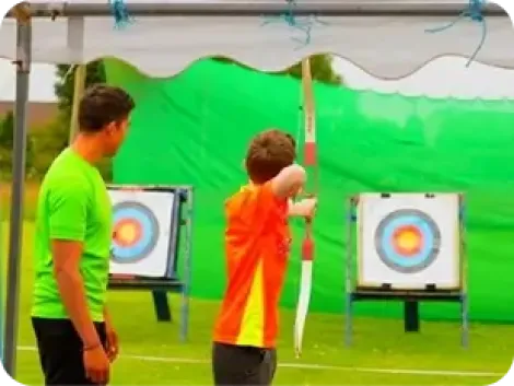 Taking shot at archery